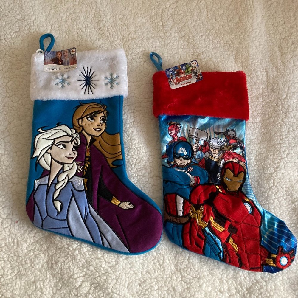 New Christmas Stocking Frozen/Avengers